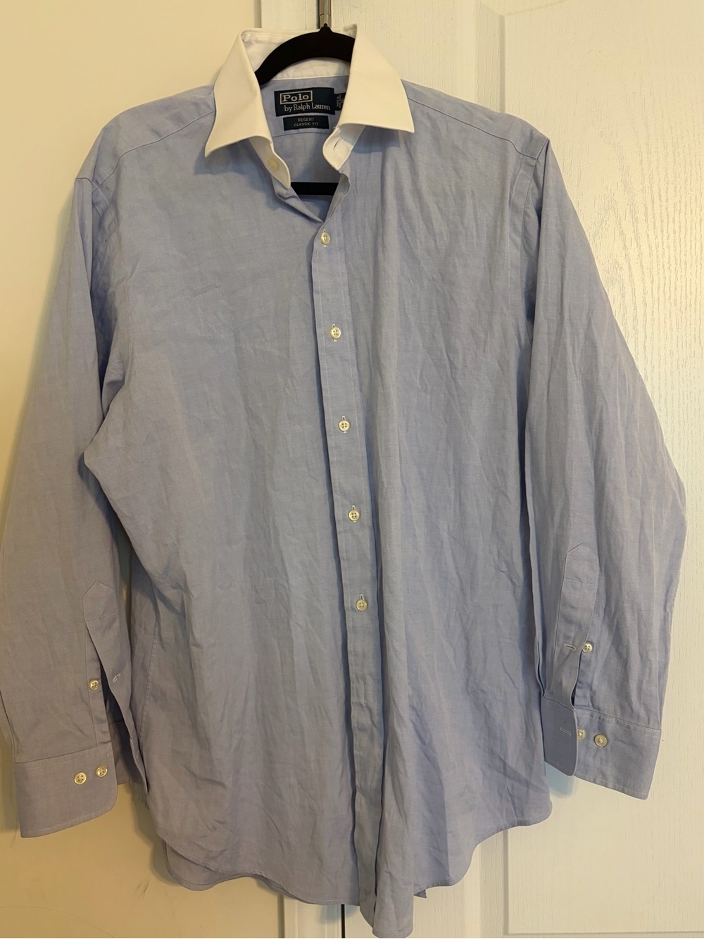 Ralph Lauren Light Blue Dress Shirt with White Collar